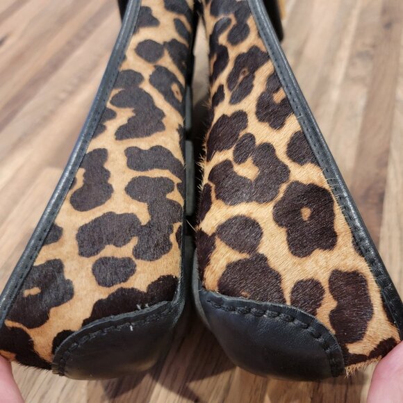 Michael Kors Gloria leopard-print calf hair ballet flats. - Picture 8 of 13